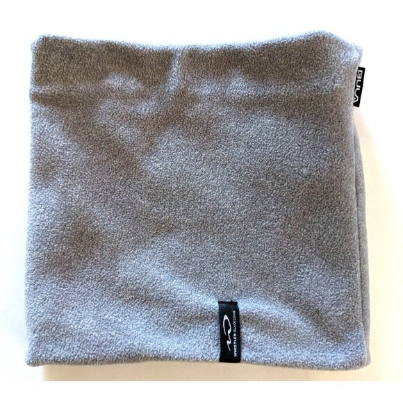 Bula Neck Warmer Tube Scarf Gray Fleece Sports Double Logo OS Logo Canada - Picture 4 of 8